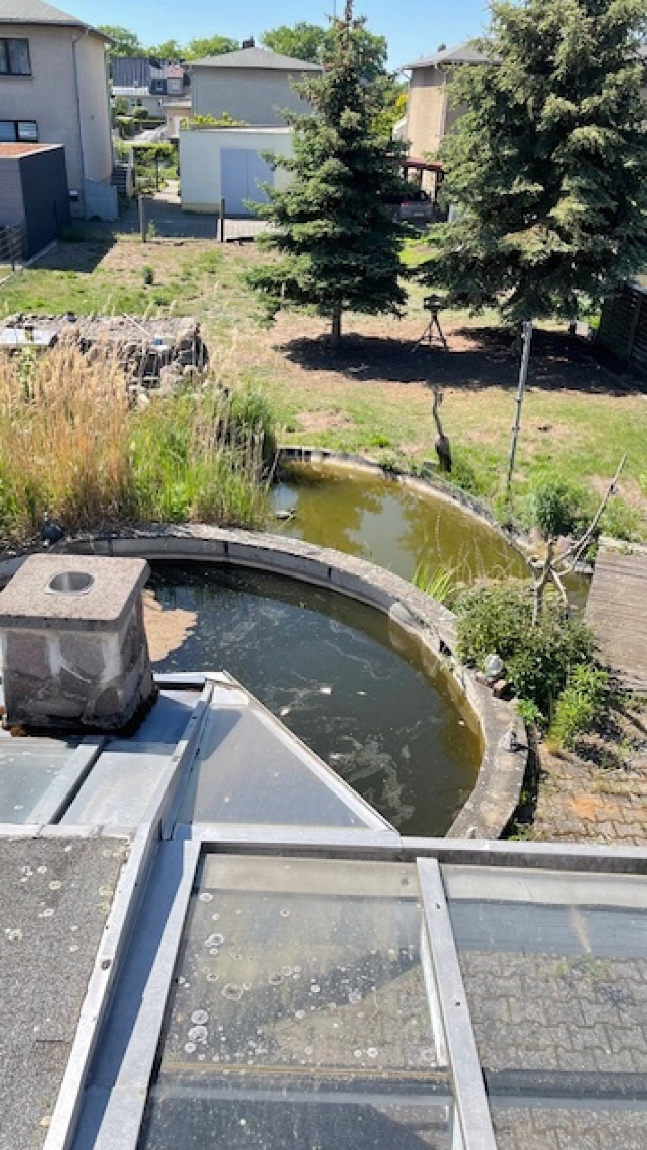 Pool Blick von der Dachterrasse